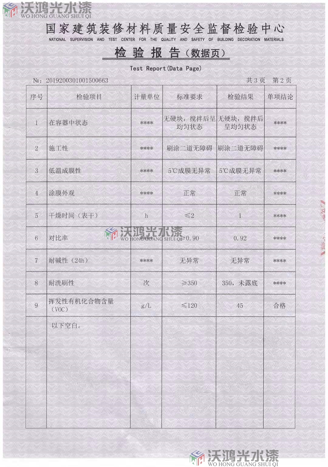 建筑材料檢測(cè)報(bào)告